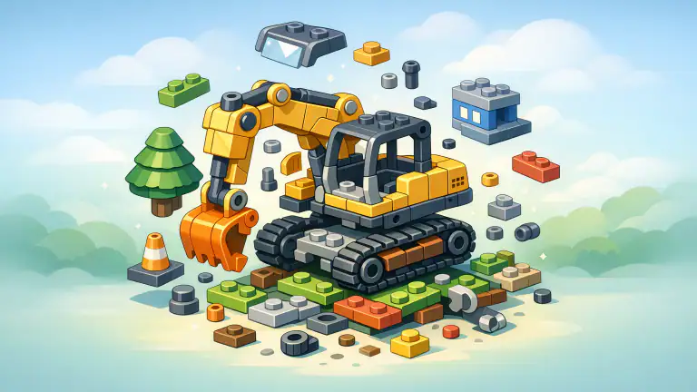Kreativitet og Strategi: Construction Set mod Konkurrenterne header