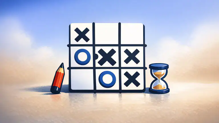 Tic Tac Toe - 2 Player XO: A Modern Spin on a Classic Game header