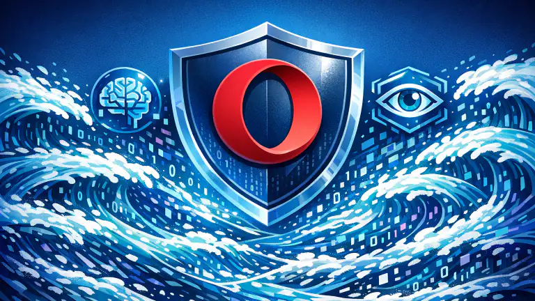Opera con IA: Innovación en Navegación Privada Móvil header