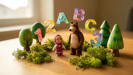 Masha et l'ours Jeux éducatifs : L'apprentissage ludique à la maison