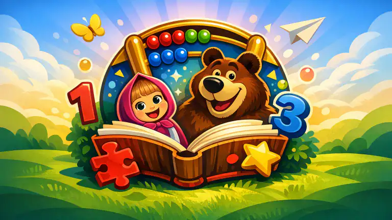 Masha et l'ours Jeux éducatifs : L'apprentissage ludique à la maison header
