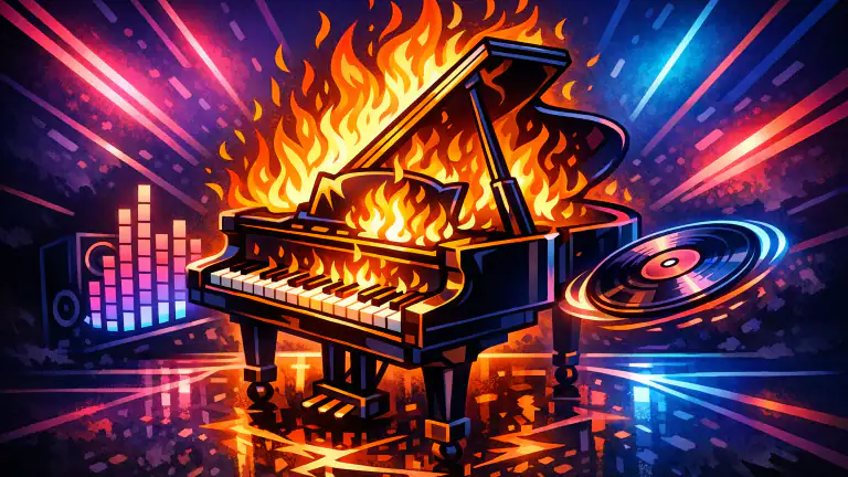 Piano Fire: Quand l'EDM Embrase le Piano sur Mobile header