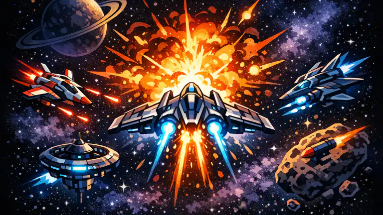 Pourquoi Galaxy Attack: Jeux d'avion Captive le Monde des Arcades header