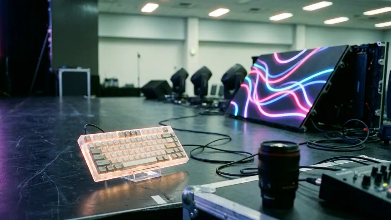 Teclado Neon Love: Personalização Vibrante e Funcionalidade Intuitiva