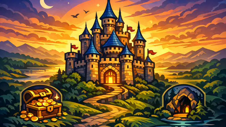 Hustle Castle: Medeltida Humor och Strategi i Perfekt Harmoni header