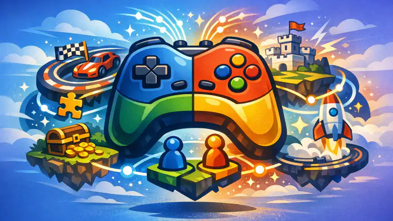 เกมเล่น 2 3 4 คน: การผจญภัยใหม่ในโลกเกมจำลอง header