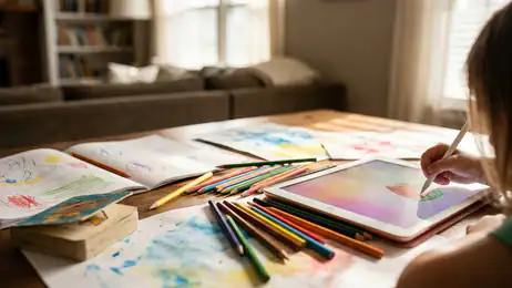 ระบายสีและเรียนรู้: เปลี่ยนการศึกษาให้สนุกในยุคดิจิทัล